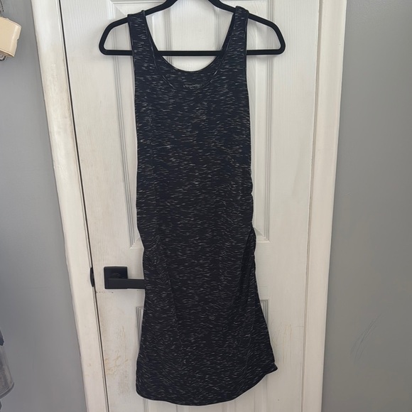 Black and Gray Sleeveless Maternity Dress - Picture 1 of 6